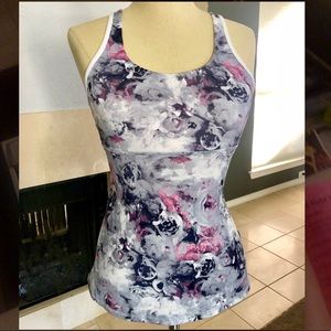 Lululemon Crossback tank floral NWT size 6